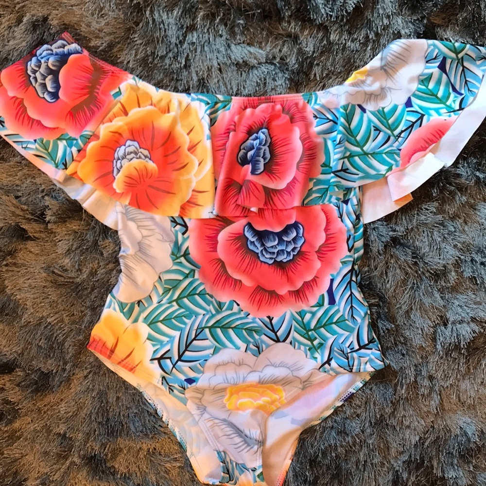 Flower bathing suit